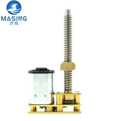 Un buen precio. Motor de reducción de engranajes tipo U 1224 N20, motor de caja de engranajes de metal OEM ODM con tornillo de eje largo M3 M4 en línea