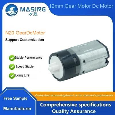 İyi bir fiyat. Fabrika Düşük RPM Küçük Elektrikli Fırça Dişli Motor 3.7V 6V 12V N20 Planet Dişli Kutusu çevrimiçi