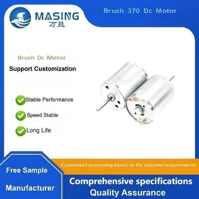 Un buon prezzo. 6v 12v 24 Volt 370 Magnete permanente 3000 giri al minuto Spazzola di carbonio Motore a corrente continua Motore a corrente continua elettrico ad alta coppia in linea