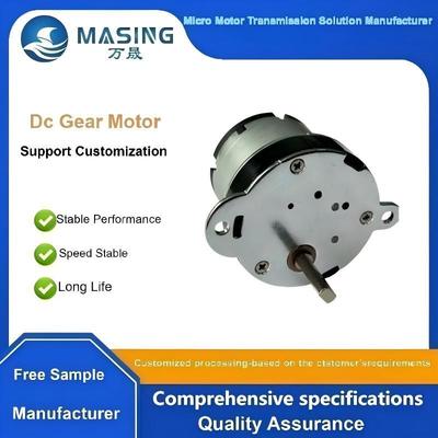 قیمت خوب موتور دنده کاهنده میکرو DC 12 ولت 10 دور در دقیقه گشتاور بالا چرخ دنده های فلزی قطر 40 میلی متر برای دستگاه های فروش خودکار آنلاین