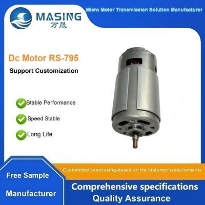 Giá tốt. Động cơ DC công suất cao18V Máy cắt cỏ điện từ vĩnh cửu để cắt cỏ Thu hoạch cây trà trồng cây trồng 12-24 V RS-795 Máy khoan máy cắt cưa điện trực tuyến