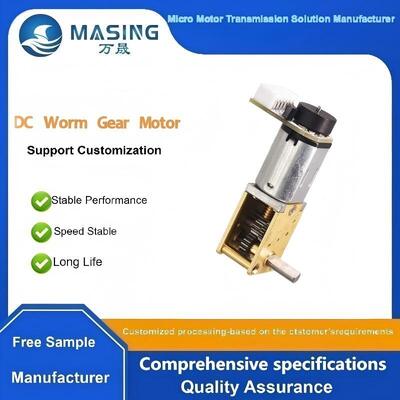 Harga yang bagus Motor Gear DC Sudut Siku 12V 200RPM dengan Encoder untuk Kunci Kendaraan Cerdas dan Robot on line