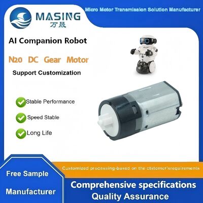 Un buen precio. Motor de cepillado N20 de alta velocidad con caja de engranajes de plástico DC 3.7V Bajo ruido y bajo costo Micro para robot de IA en línea